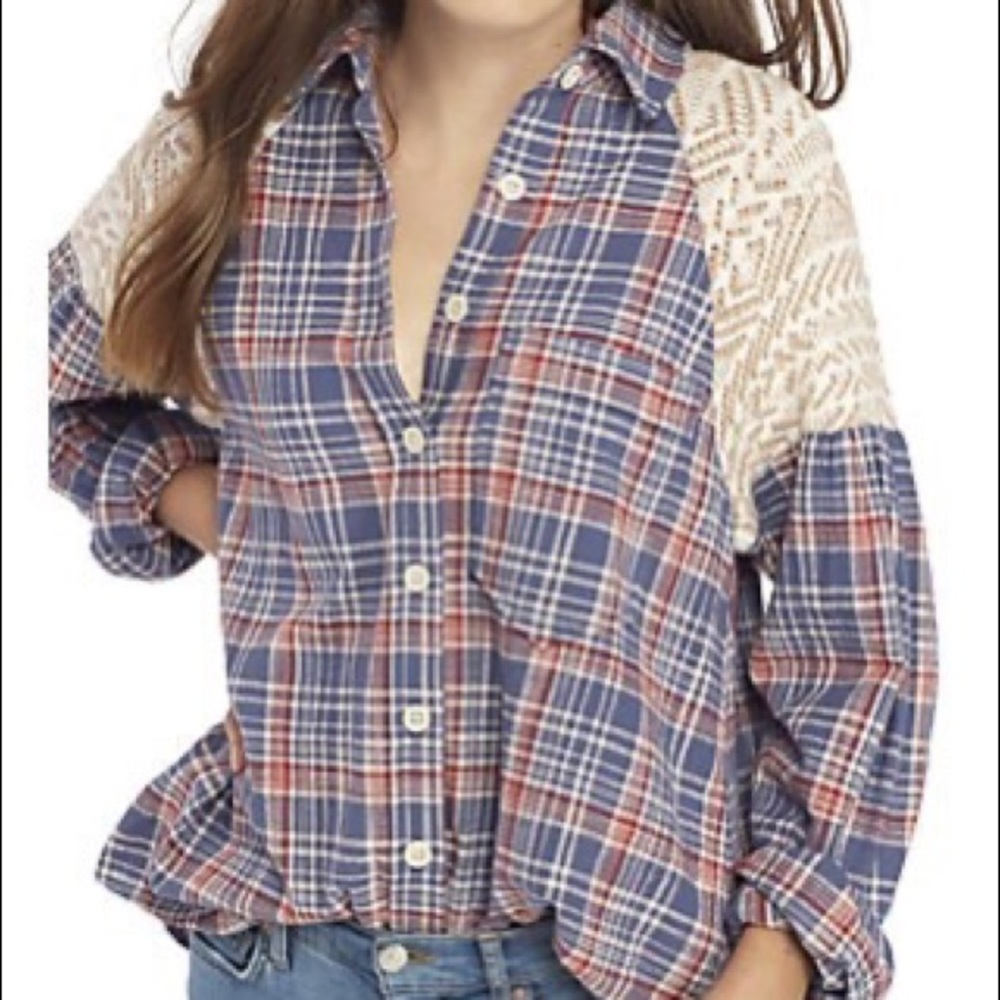 Free people fireside nights flannel
